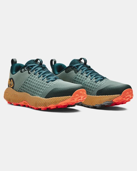 Unisex UA HOVR™ Ridge Trail Running Shoes in Green image number 3